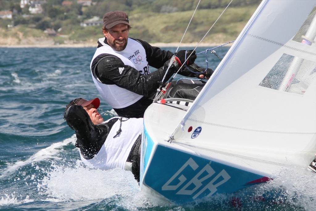 July 28, 2012 Iain Percy and Bart Simpson, GBR Star Two Man keelboat © Richard Gladwell www.photosport.co.nz